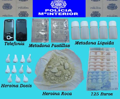  Desarticulados por la Policía Nacional dos «puntos negros» de venta de drogas en diferentes puntos de la ciudad