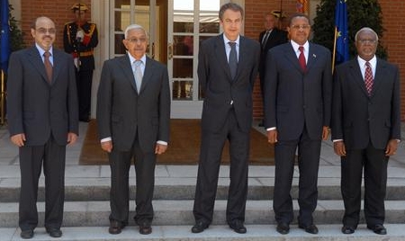  Zapatero recibió en Moncloa a Presidentes y Primeros Ministros de África