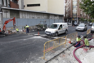  Iniciada la colocación de semáforos en Marqués de la Hermida