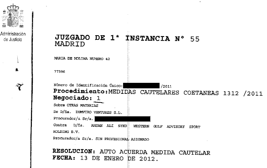 El juzgado impone medidas cautelares para impedir que Alí Syed pueda vender las acciones del Racing