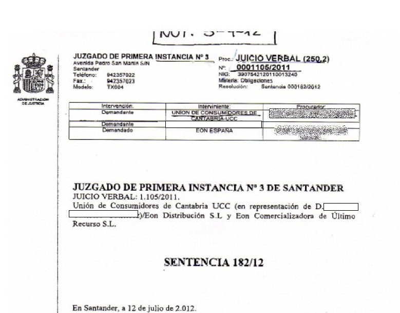 Una sentencia contra EON dictamina que los usuarios no tienen que pagar facturas no emitidas en tiempo y forma