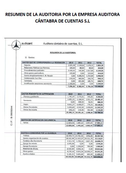 Las cuentas de la Federación Cántabra de Fútbol, a la Fiscalía