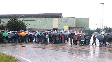 La huelga paraliza la actividad de la planta de GSW en Nueva Montaña