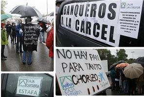 En la imagen de archivo, una de las manifestaciones de los afectados por las preferentes