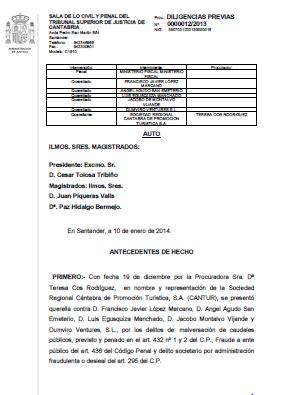 Admitida la querella contra López Marcano, Agudo, Egusquiza y Montalvo por la venta del Racing de Santander