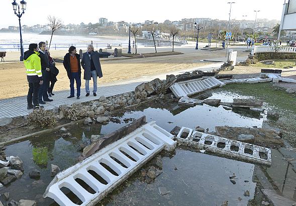 De la Serna visita la zona más afectada por el temporal