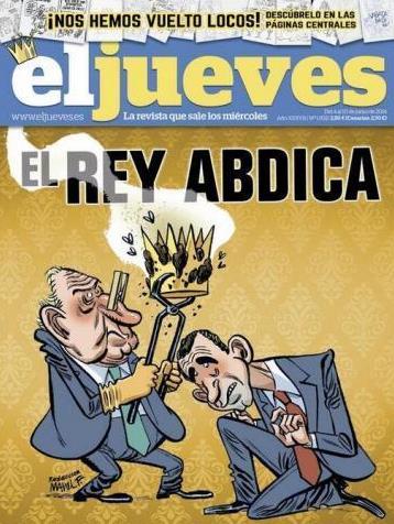 Portada de la revista 'El Jueves' que habría sido destruida según ELDIARIO.ES