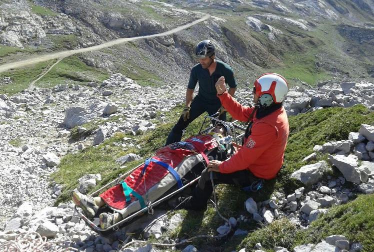  Rescatado un alpinista francés en los Picos de Europa