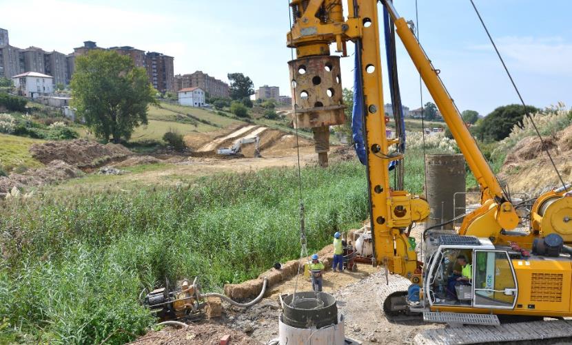  Comienzan los trabajos de cimentación de la estructura para la conexión de la S-20 con la Avenida de los Castros