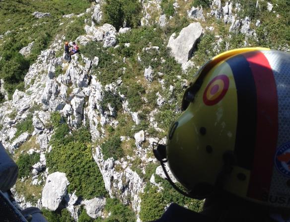  Rescatado un deportista perdido en el Pico Solpico