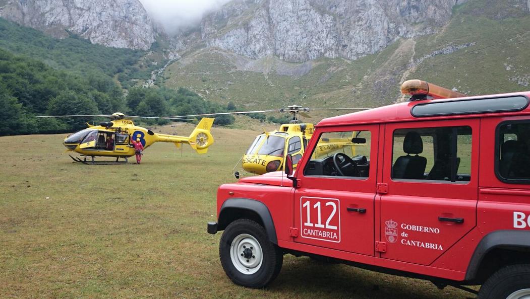  Rescatados varios niños tras un desprendimiento de piedras en Picos de Europa