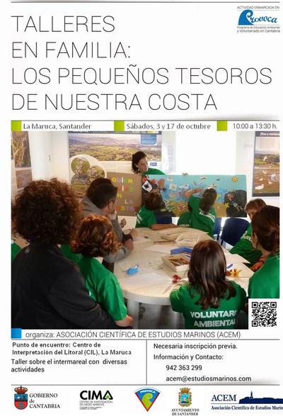  La Asociación Científica de Estudios Marinos organiza «Talleres en familia: los pequeños tesoros de nuestra costa»