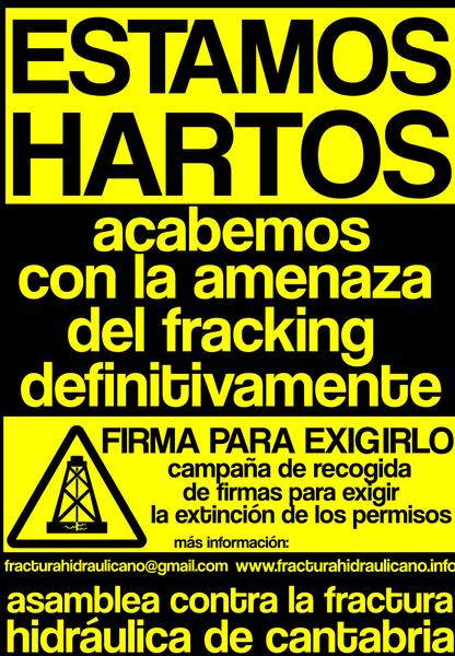  Arranca la campaña de recogida de firmas para la extinción de los permisos de ‘fracking’ en Cantabria