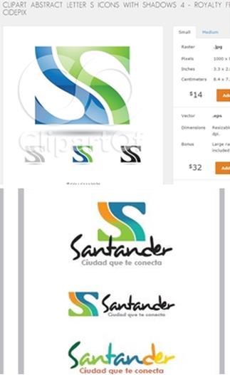  El Ayuntamiento de Santander retira el logotipo creado con una plantilla