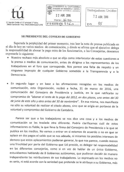 Un sindicato manifiesta «perplejidad» porque se proponga delegar a las Consejerías el pago de la extra