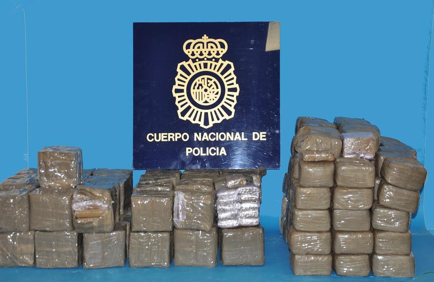 Intervenido un alijo de 100 kilos de hachís en un control rutinario de carretera