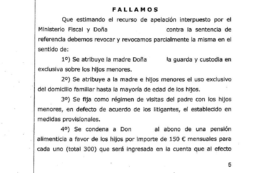 Revocada la custodia compartida porque el padre fue condenado por violencia de género