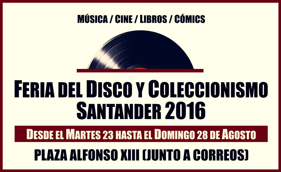 Llega la Feria del Disco y Coleccionismo de Santander