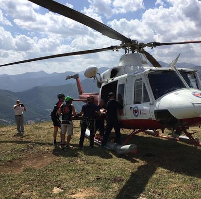 Rescatados un ciclista y un montañero en los Picos de Europa / Foto: 112 Cantabria