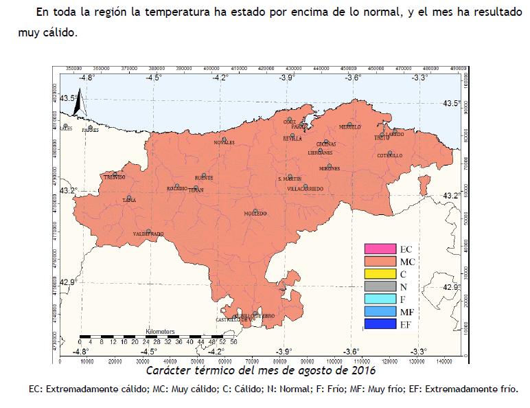 El mes de agosto fue uno de los más secos y cálidos de los últimos años