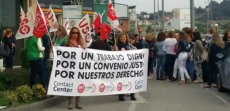 Más de un 40% de los trabajadores del telemarketing secunda en Cantabria los paros por el nuevo convenio