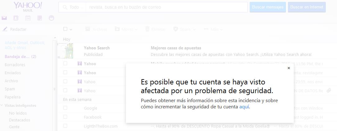  ¿Qué puedes hacer si tu cuenta de Yahoo! es una de las afectadas por el robo masivo de datos?