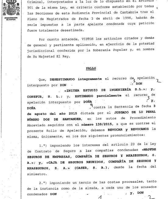 Condenados un jefe de obra y un contratista por la muerte de un trabajador mientras encofraba