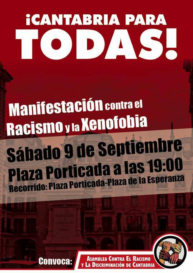 Convocada una manifestación contra el racismo y la xenofobia