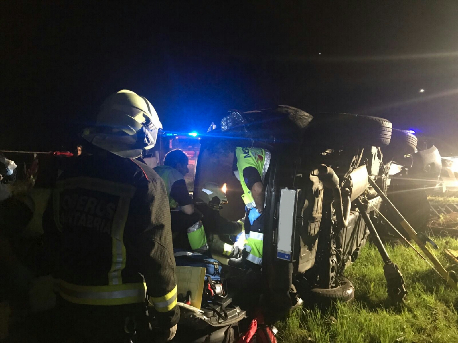 Un joven resulta herido grave en un accidente producido esta madrugada en Ruiseñada