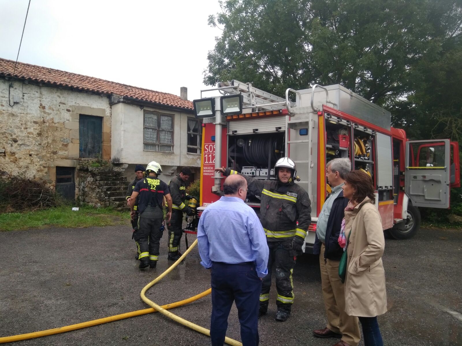 Fallece un anciano en el incendio de su vivienda en Tezanos