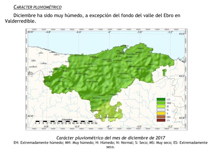 Diciembre fue muy húmedo y frío - Fuente: AEMET