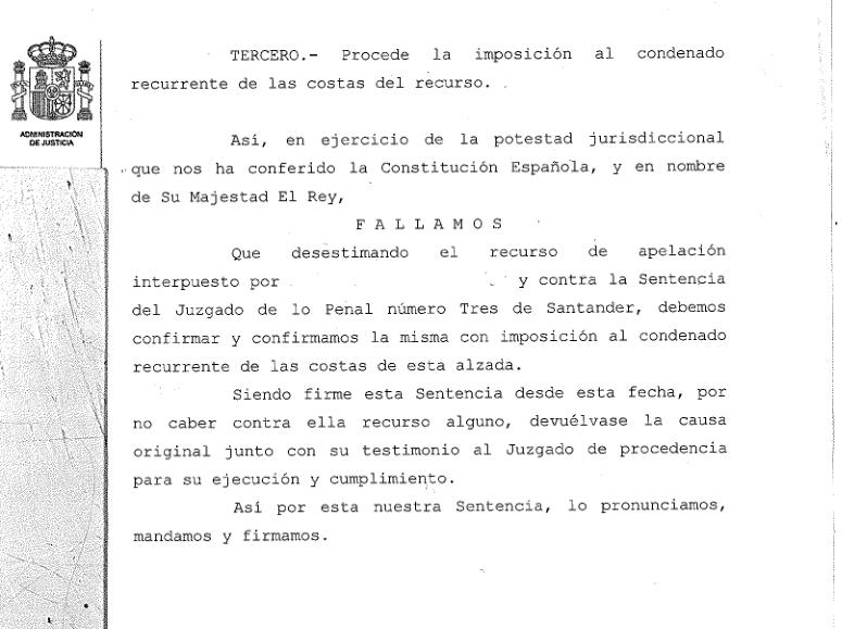 Condenado por agredir a su padre y provocarle un traumatismo craneoencefálico y la fractura de un dedo