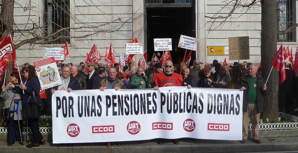 Jubilados de UGT y de CCOO retoman las movilizaciones por unas pensiones públicas dignas y revalorizadas con el IPC