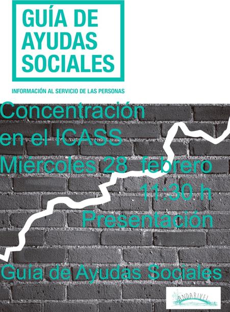 Organizada una concentración frente al ICASS para presentar la Guía de Ayudas Sociales