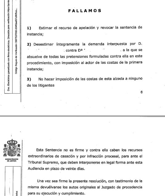  No tendrá que indemnizar a su marido por utilizar en el juicio de divorcio informes que sugerían maltrato