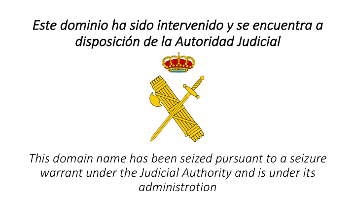 La Guardia Civil bloquea 23 páginas web dedicadas a la distribución de contenidos protegidos por derechos de propiedad intelectual