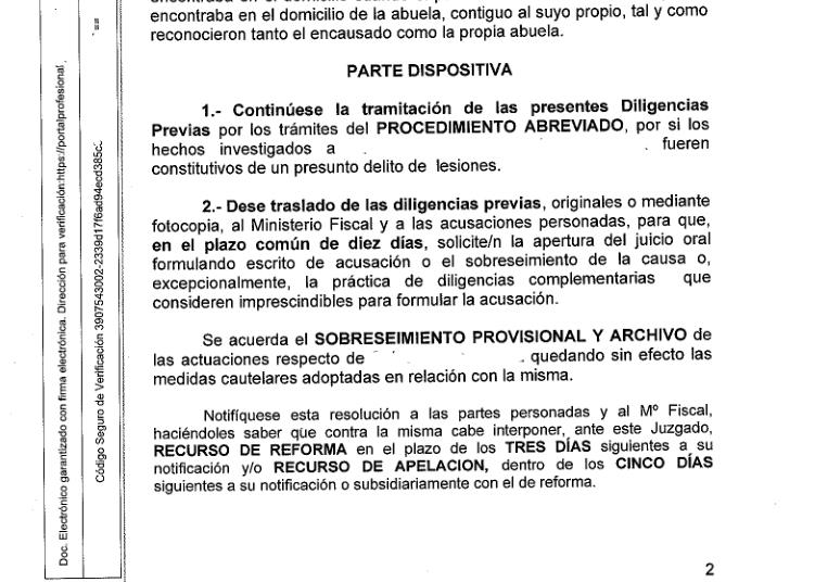 El juez encuentra indicios delictivos en el padre acusado de zarandear a su bebé de 45 días