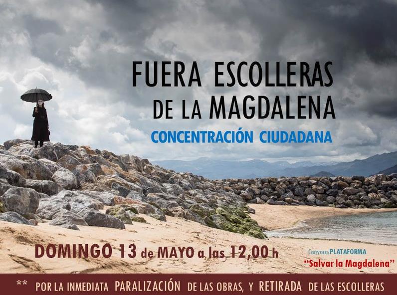 Nueva concentración contra las escolleras de La Magdalena