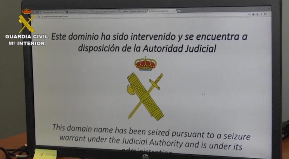  La Guardia Civil desmantela las principales estructuras de piratería en internet