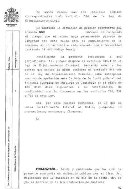 Nueve años y once meses de prisión por intentar acabar con la vida de su expareja, que estaba embarazada