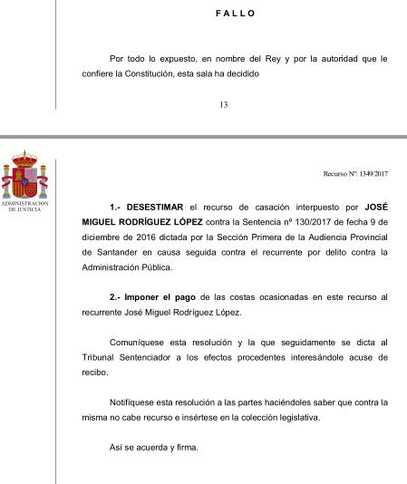 El TS rechaza el recurso de un exconcejal de Castro Urdiales por el 'caso Trapur'