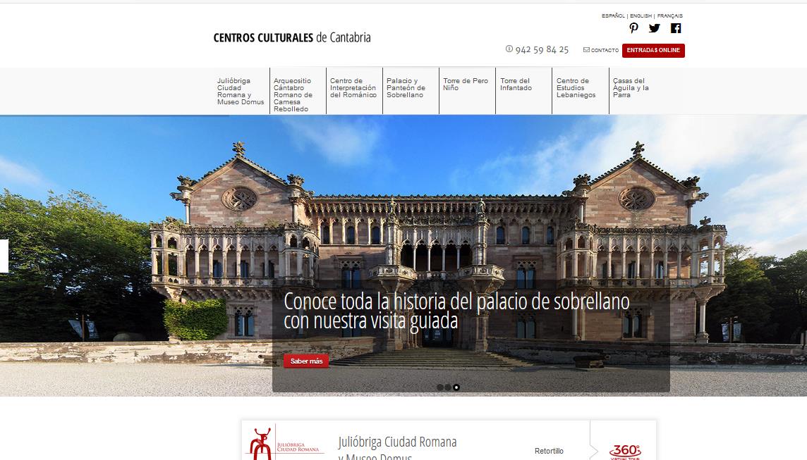 La red de centros culturales de Cantabria estrena su web con un diseño moderno que agiliza la navegación al usuario