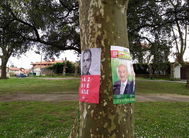  C’s Ribamontán al Monte denuncia ante la Junta Electoral Central a PRC y PSOE por colocar carteles en ubicaciones no autorizadas