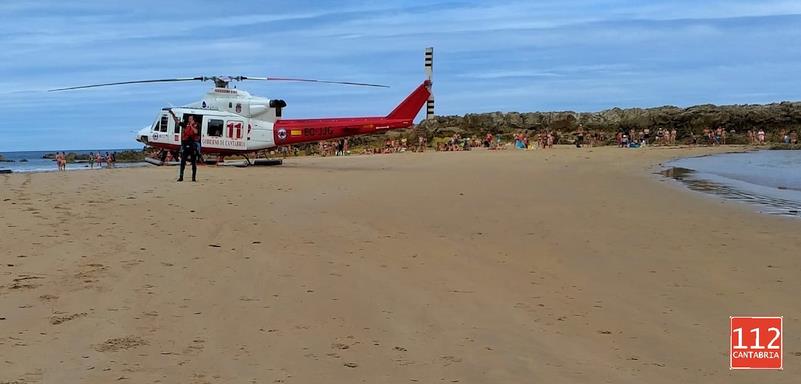 Fallece un hombre de 52 años en la playa de Amio, en Pechón