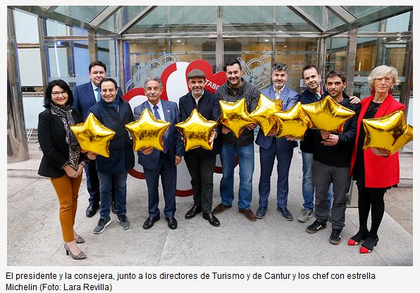 Revilla y Lombó reciben a los chefs cántabros con estrella Michelin