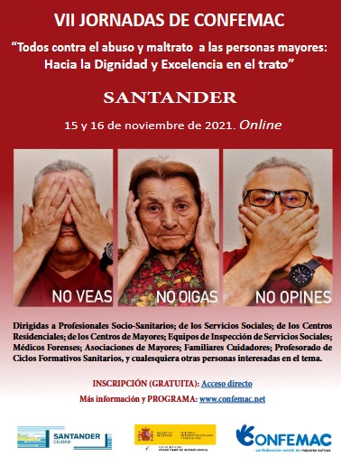  Santander acogerá las VII Jornadas contra el abuso y el maltrato a las personas mayores