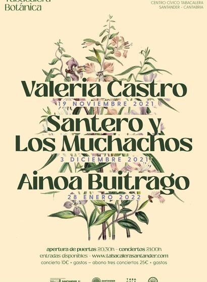  Ainoa Buitrago cierra el ciclo musical ‘Tabacalera Botánica’ el próximo 28 de enero