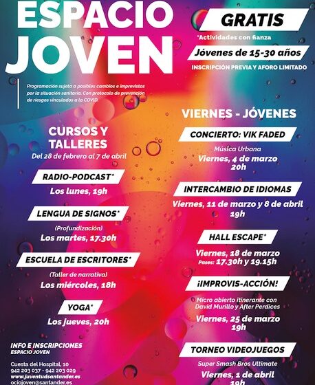  Espacio Joven ofrece un nuevo ciclo de actividades para las tardes de lunes a viernes