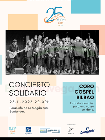  Nueva Vida celebra 25 años con un concierto solidario del coro Gospel Bilbao en el Paraninfo de La Magdalena