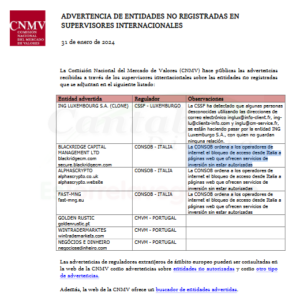 Italia ordena a los operadores de internet el bloqueo de las páginas web de chiringuitos financieros